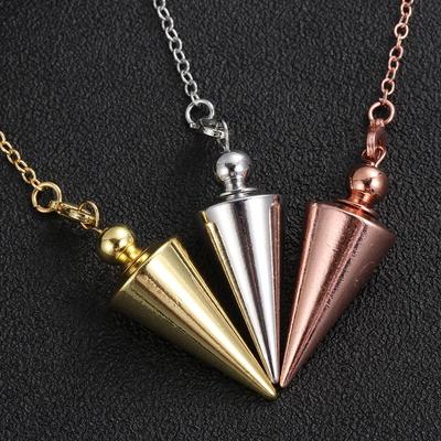 Metal Pendulum for Dowsing Divination Pendulos Spiral Small Cone Gold Color Copper Radiesthesia Pendulums Healing Pendule 2026