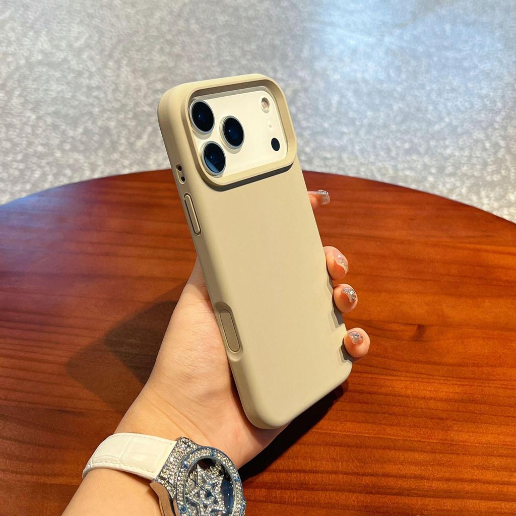 iPhone 17 Pro Max Liquid Silicone Case with Integrated Buttons, Drop-Proof Protection