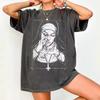 Streetwear Vintage Nun T Shirt Women Men Cotton Tee Casual Summer Oversize Loose Novelty Harajuku O-Neck Unisex Top Short Sleeve