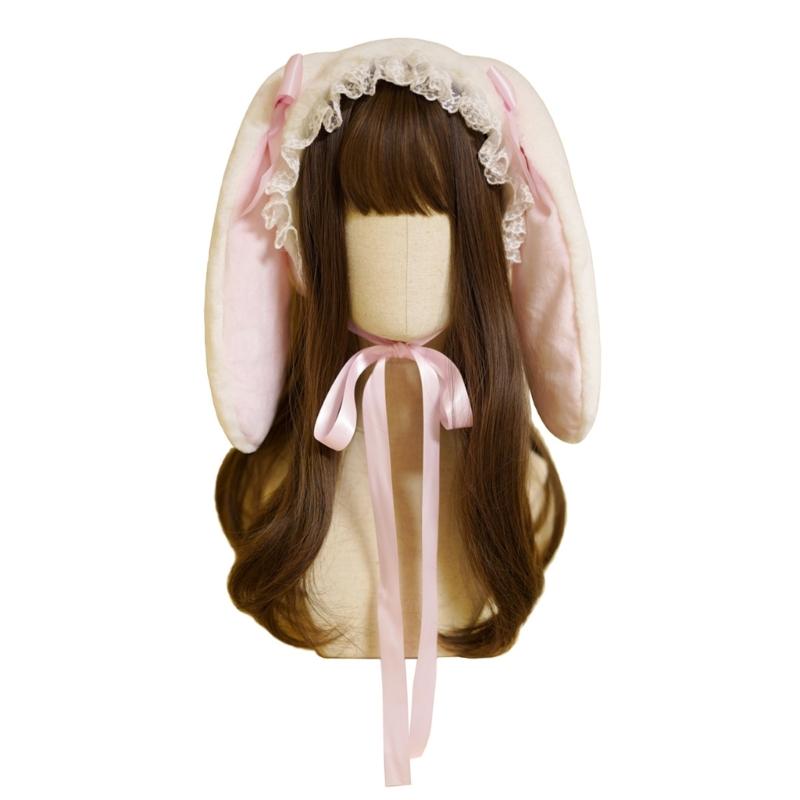 Plush Rabbit Ears Headband Cosplay Costume Hairhoop Party Props Headpiece ComicShow Headdress Girls Anime Accessories