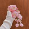 Bowknot Plush Ball Charm Pendant Chain Y2K Phone Straps Pocket Keychain Strap