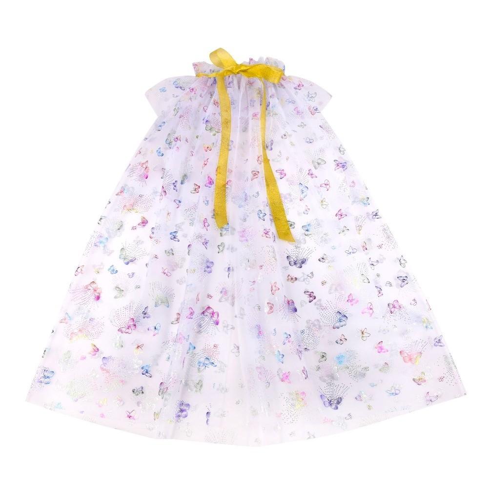 Cute Girls Princess Cape Mesh Elegant Dress Cape New Children Costume Cloak  Performance Accessory