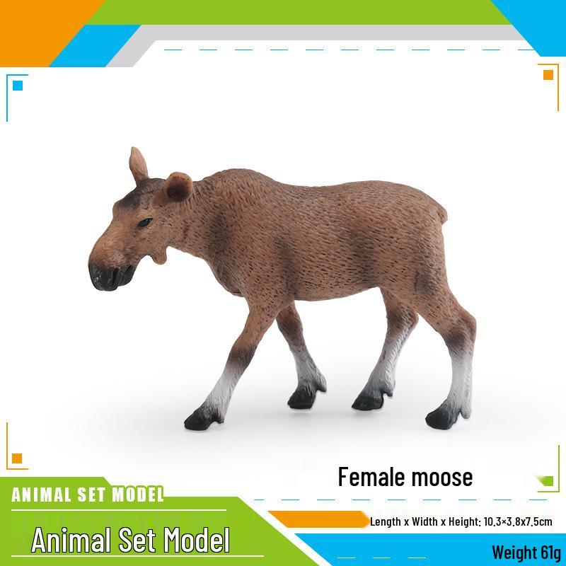 Cross-Border Children s Wild Animal Cognitive Models: Giraffe, Moose, Camel Desktop Toy