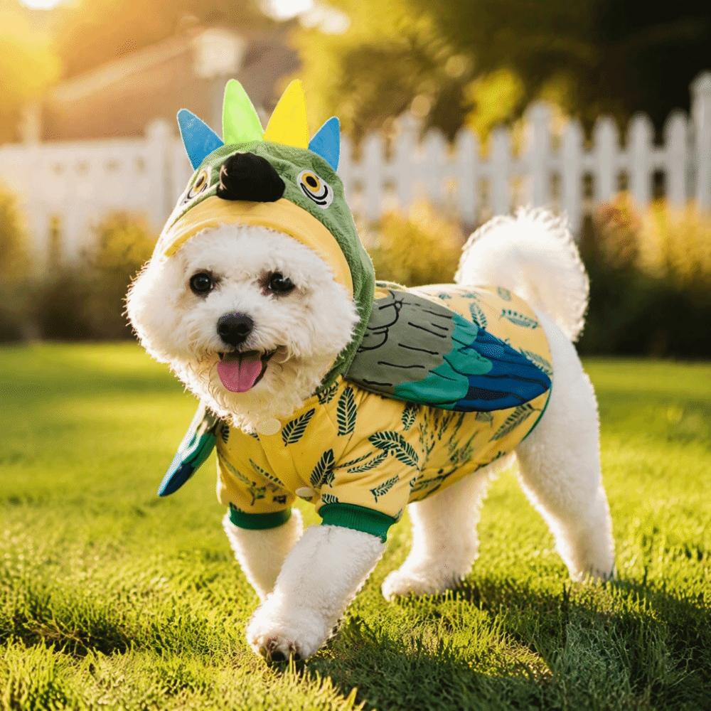 Funny Design Pet Costume Warm Poncho Cape Holiday Pet Outfit Funny Dog Costume  Halloween