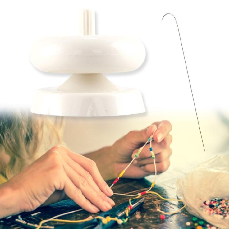 Kreatywne urządzenie do koralikowania Igła z dużym uchem Praktyczny aparat do koralikowania z igłą o dużym uchu do wydajnego tworzenia biżuterii