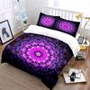 Purple Floral Pattern Bedding Set Multiple Sizes Kid'S And Adults' Bedroom Exquisite 3Pc Bedding Set, Gift