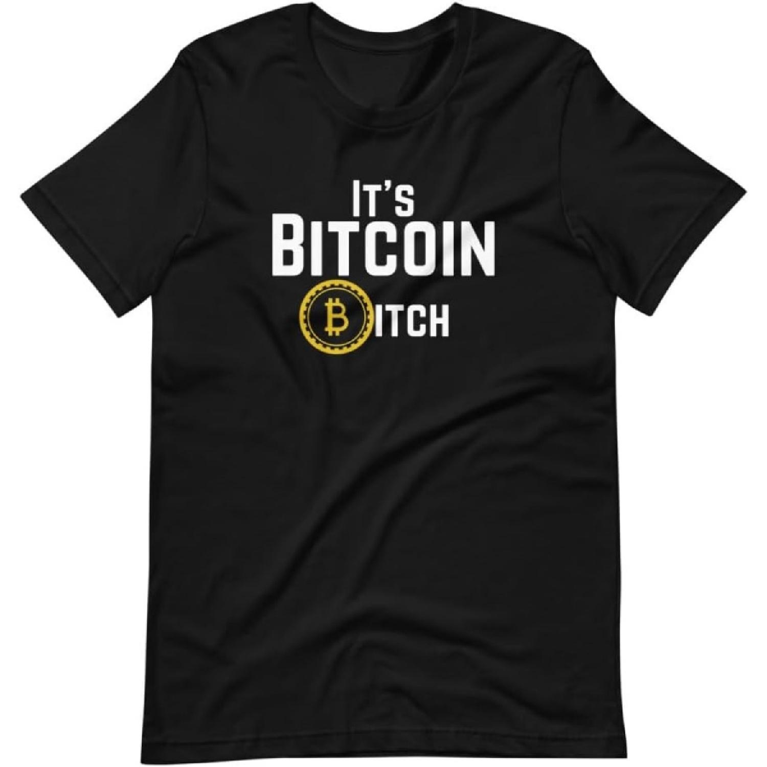 Bitcoin Shirt It s Bitcoin Bitch Tshirt Crypto Inspired Shirt Satoshi Tee Crypto Investor T-shirt Cryptocurrency S