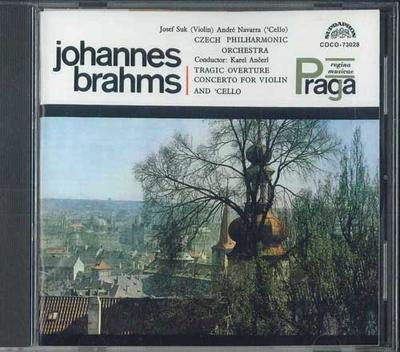 CD BRAHMS, KAREL ANCERL, CZECH PHILHAR - Double Concerto, Prelude To Tragedy COCO73028 SUPRAPHON Japan Classical Used