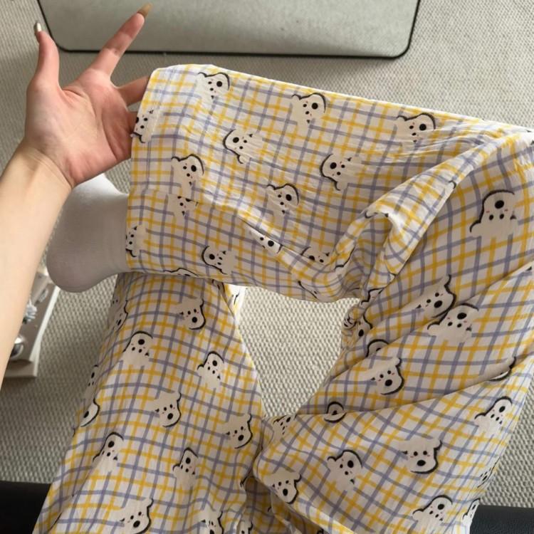 2026 New Style Lounge Pants for Women Loose Fit Wide Leg Casual Pajama Pants for Outdoor, Campus, Home