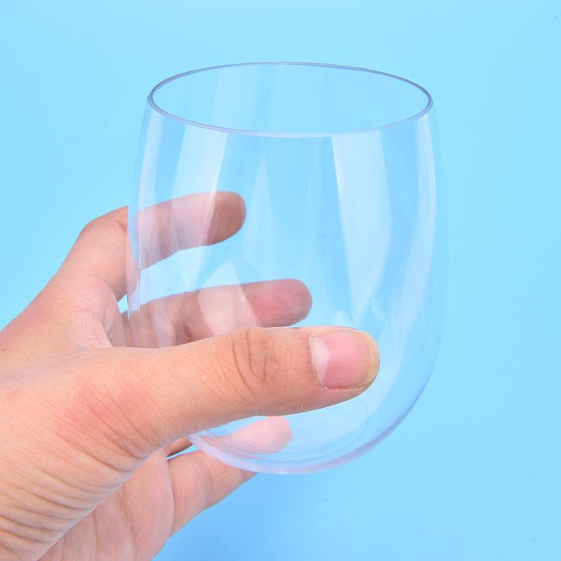 4 stk/sett Knusesikre vinglass Uknuselige Pet Rødvinstumlere Glasskopper