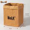 Large Waterproof Washable Kraft Paper Storage Bag for Refrigerator or Desktop Organization, Thickened for Durability, Flower Pot Cover