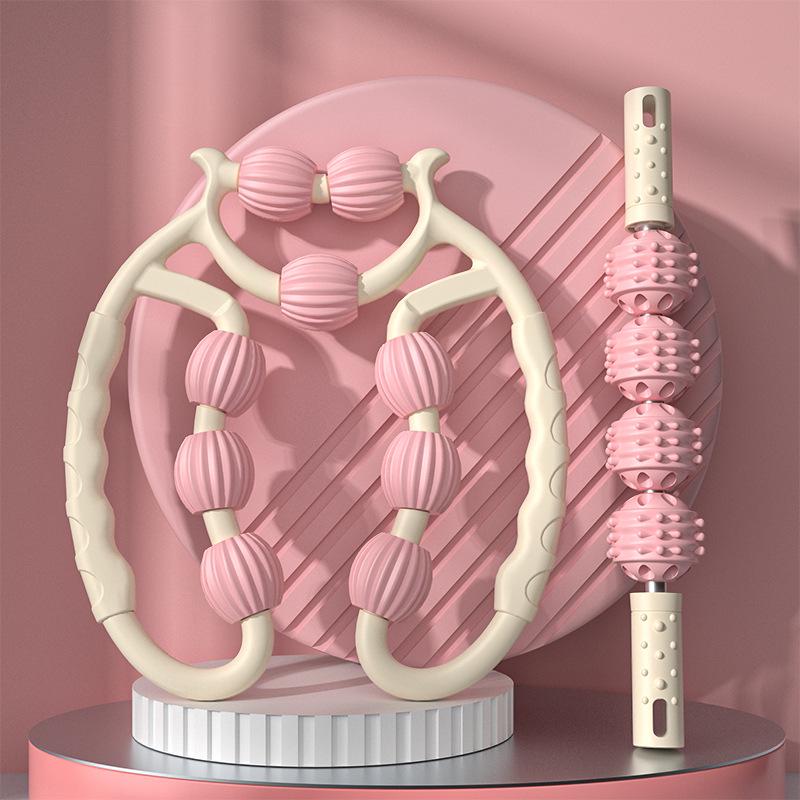 9-Wheel Leg Massager: Soothing Calf Roller for Muscle Relaxation and Beauty