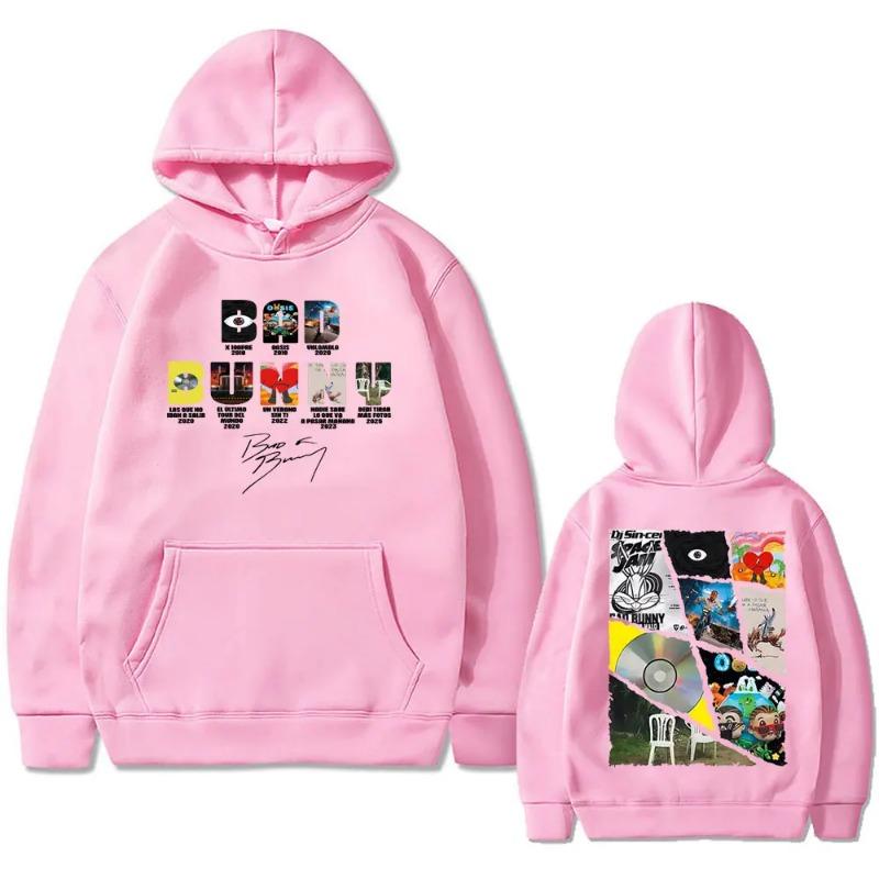 Rapper Bad Bunny DTMF DeBi TiRAR MaS FOToS Tour Men's hoodie fashion hip-hop retro streetwear