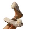 Fairy wind flower French bag head half slippers women's shoes new popular spring and summer lazy temperament cool slippers