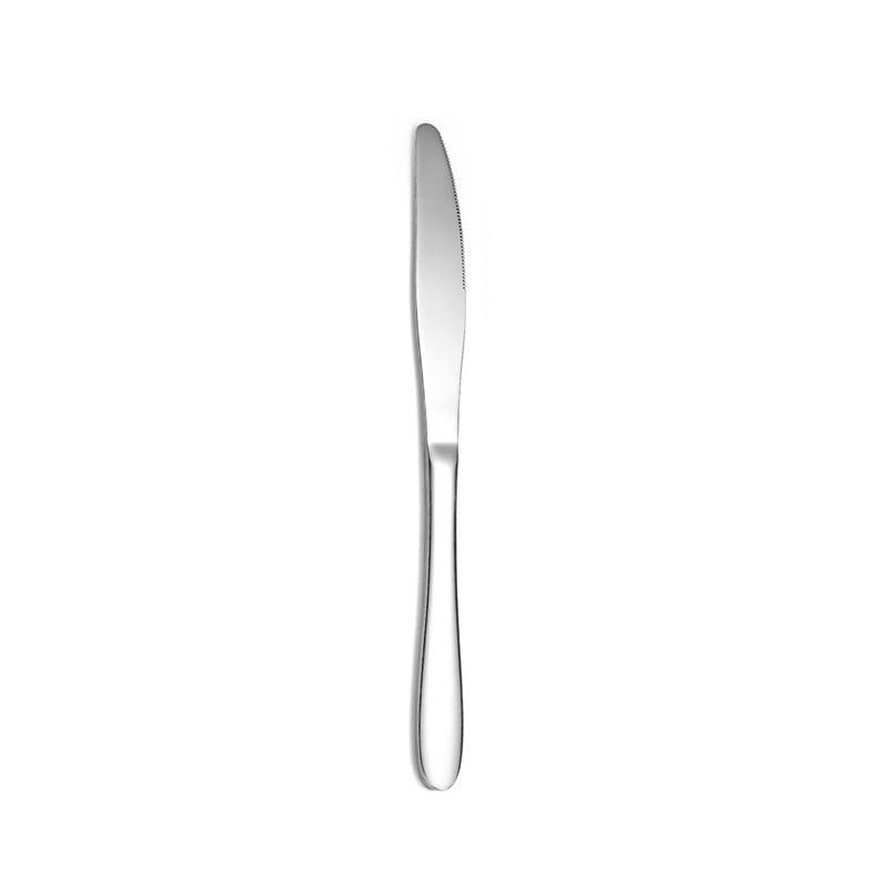 Set di posate a tre pezzi in acciaio inossidabile - Coltello da bistecca, forchetta e cucchiaio per cucina occidentale
