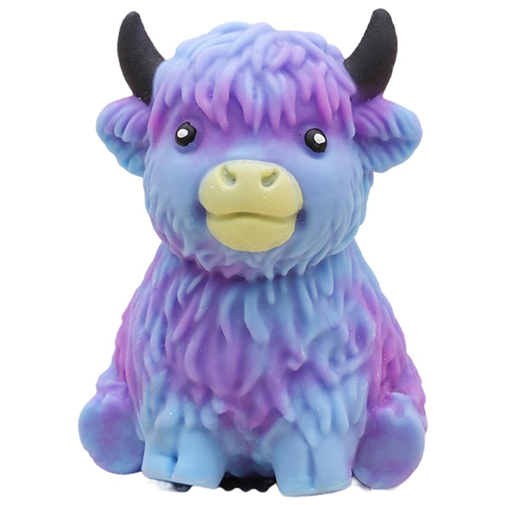 Adult Cute Cow Squeezable Stress Balls Slow Rebound Soft Cow Decompression Ball for Daily Office Work Indoor Leisure Occasions