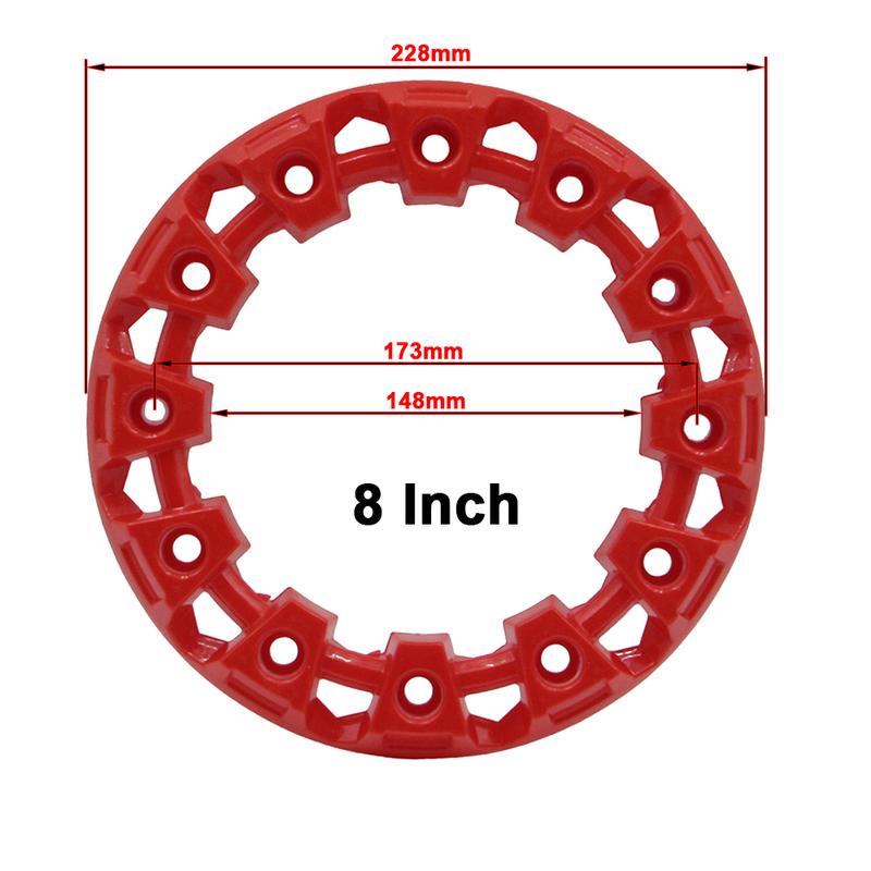 4pcs 8-inch ATV Wheel Trim Hub Protection Decor Rim Cap Universal Vehicle All Terrain Wheel Plastic Cover Fit To 8 Inch Wheels