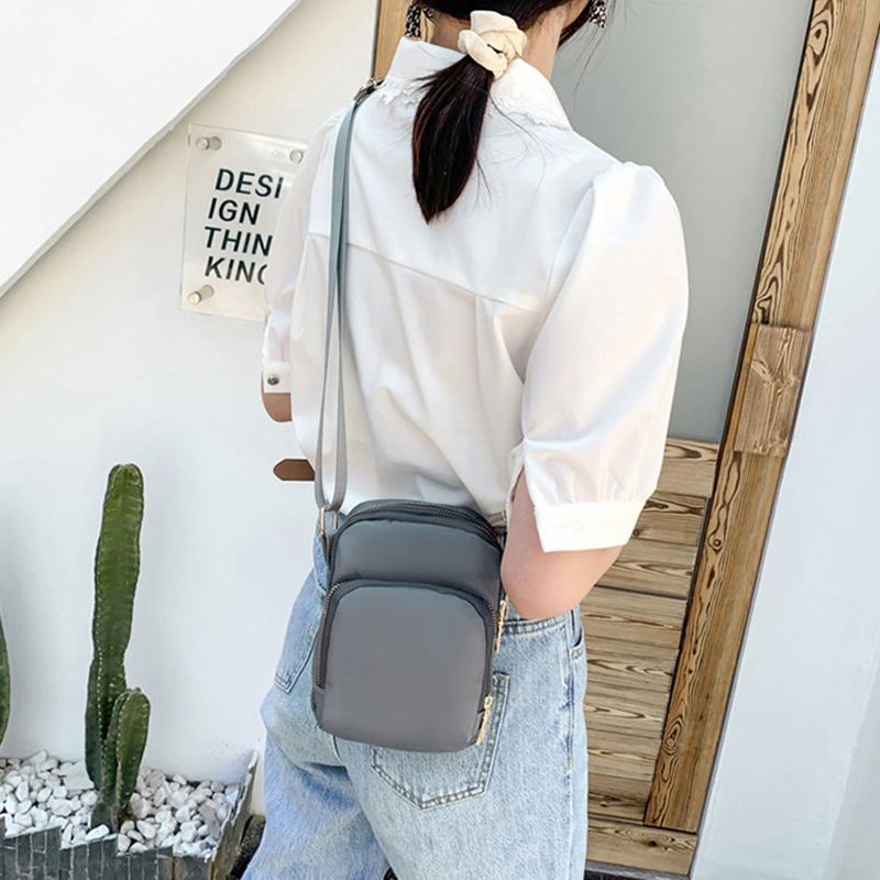 Neue Handy-Umhängetaschen für Damen, modische Damen-Umhängetasche, Handy-Geldbörse, 3-lagige wasserdichte Oxford-Geldbörse