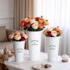 French Tinplate Flower Bucket for Arrangements and Decor
