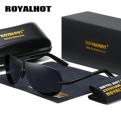 RoyalHot Herren Damen Polarisiert Aloy Schildrahmen Sonnenbrille Fahren Sonnenbrille Shades Oculos masculino Männlich