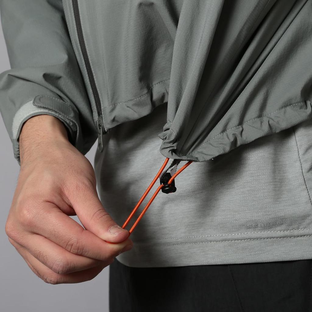 Foxfire Waterproof 3D Ultralight Rain Size M Size Men's Jacket, 5011934, Stone, (Japan M)