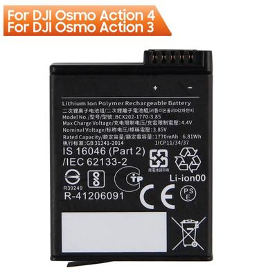 Action Camera Battery For DJI Osmo Action 4 Osmo Action 3 Osmo Action 5 Pro DJI Osmo 360 Cold-Resistant and Heat-Resistant Long-Lasting 1770mAh