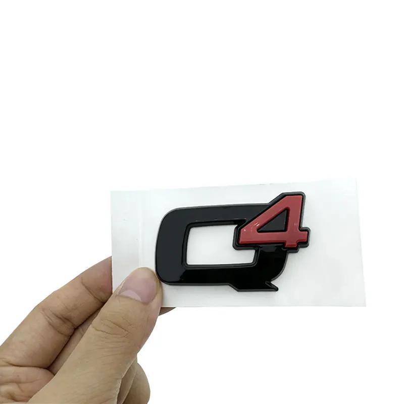 1 pièce Q4 Q2 GIULIA GIULIETTA STELVIO VELOCE Ti Badge Emblème Autocollants de Voiture pour Coffre Arrière Rénovation Étiquette de Coffre Logo Accessoires