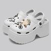 Fashion Women Slippers Platform Metal Decoration Sandals Wedges Shoes Outdoor Clogs Thick Sole Slipper Ladies Flip Flops Garden Shoes