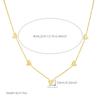 Fashionable Elegant White Shell Heart Collarbone Chain Earrings Necklace Bracelet Women Set Versatile Gift