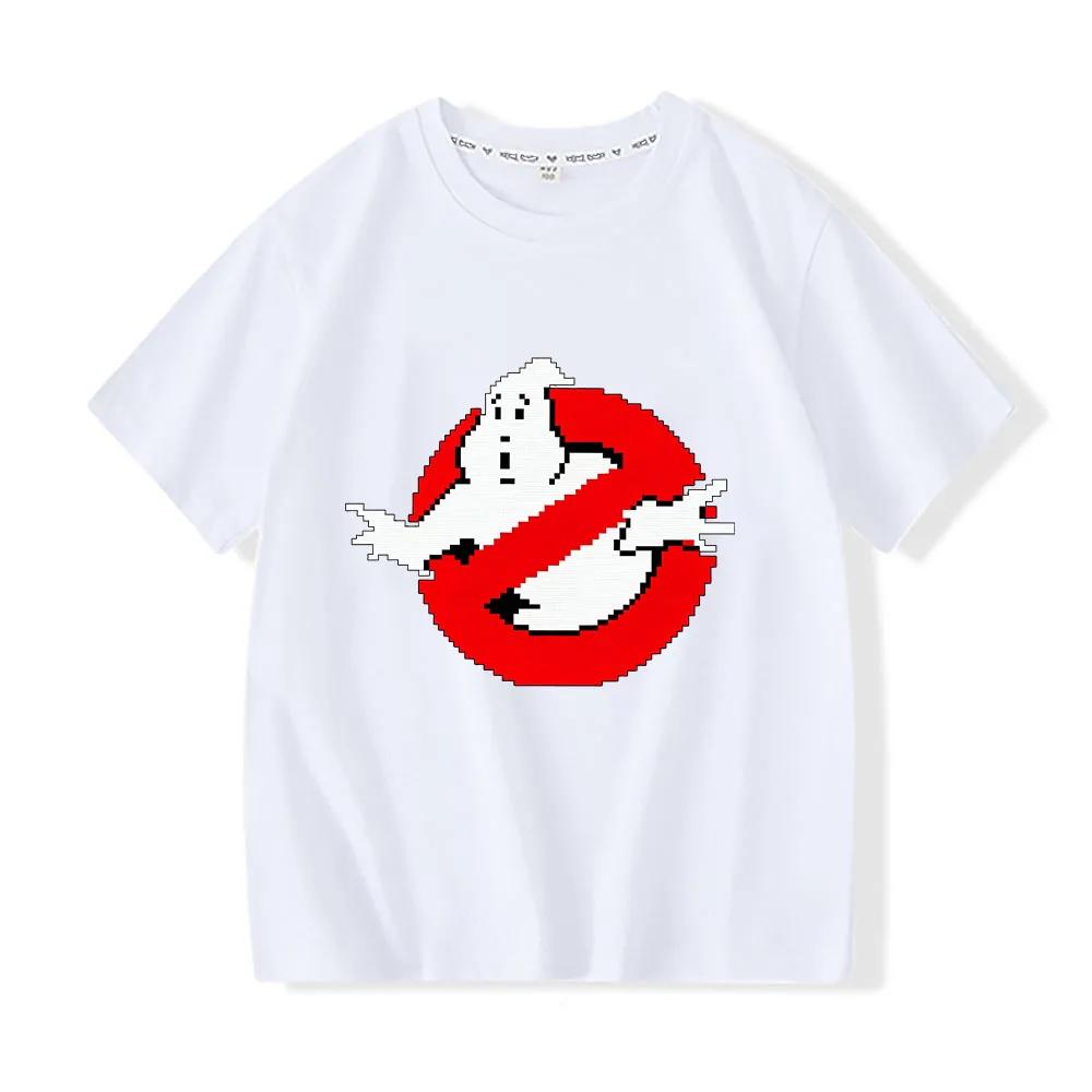 100 Cotton Ghostbusters Cartoon Childrens TShirt Print Tees 212Y Short Sleeve Boys Girls Casual Oneck Tops Toddler Summer