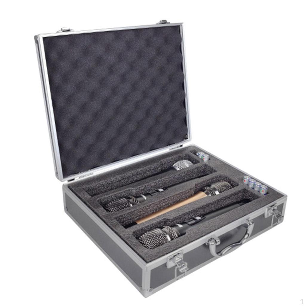Carry Case Aluminum Alloy Handheld Singing Control Room Broadcasting Party Stage Performance