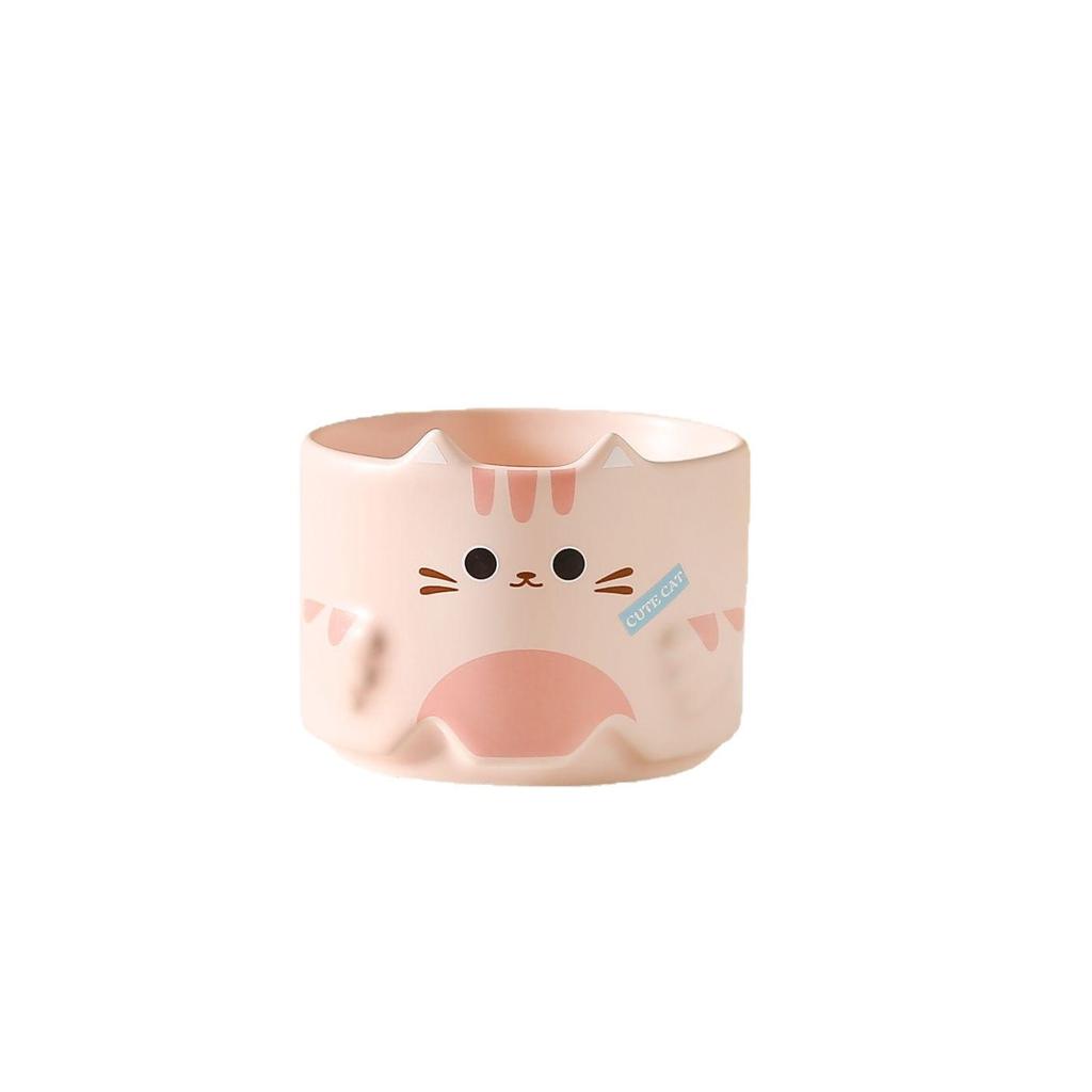 Stackable Cartoon Cat Ceramic Mug - Perfect for Coffee & Drinks, Great Gift!