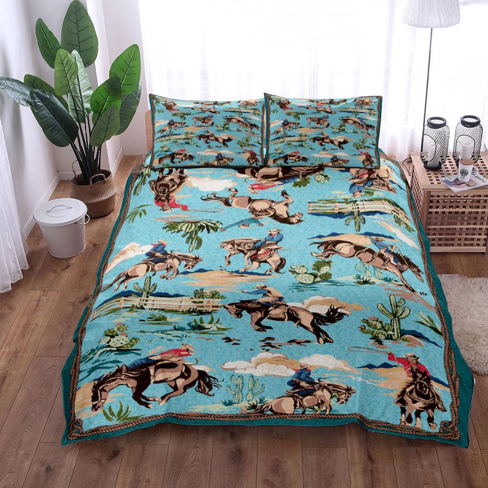 Nostalgischer Cowboy Westen Bettbezug-Set Eu Einzel Doppel King Us Twin Full Queen Größe Bettwäsche-Set