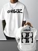 Gorillaz Letter Print Cotton Unisex Loose Street Style Short Sleeve for Daily Outdoor Sports Summer Fashion Women And Men T-shirt