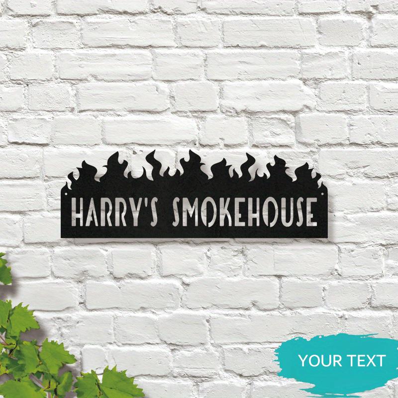 

Custom Metal Sign Wall Decor BBQ Pit Gift Home Kitchen Art Sculpture