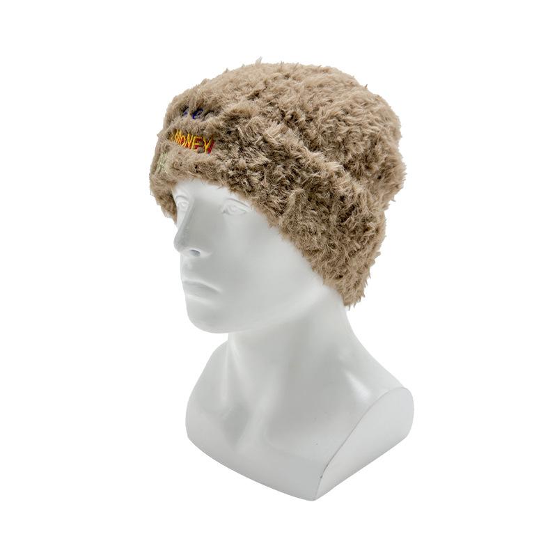 

Осень и зима новая теплая защита ушей шерстяная шапка мужчины и женщины с одинаковым узором универсальный уличный вязаный головной убор M（56-58cm）