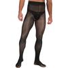 Meias-Calças Masculinas Transparentes Sem Virilha Brilhantes Lisas Cintura Média Leggings Elásticas Meias-Calças Transparentes Leves