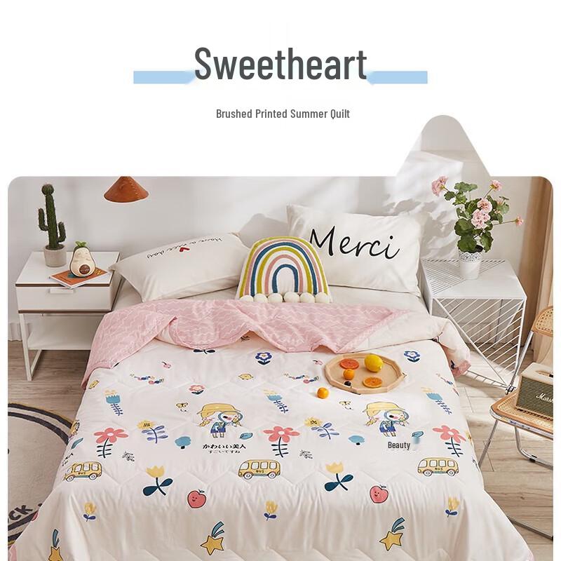 Jellyat 'Little Sweetheart' Summer Thin Air Conditioning Quilt