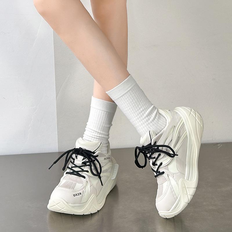 

Red platform women s height-increasing casual trendy shoes retro versatile sports shoes 40