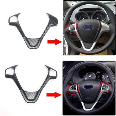 Για Ford New Fiesta MK7 Ecosport Figo B-MAX KA+ Αξεσουάρ αυτοκινήτου Διακοσμητική επισκευή καλύμματος τιμονιού