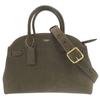 Used AUTHENTIC CCC32 2WAY Soft Empire Carryall Bag 28 Hand Bag Khaki Suede