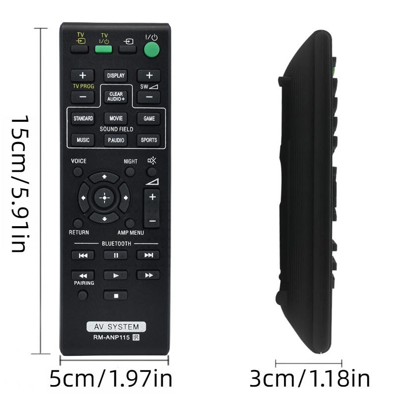

Пульт дистанционного управления Rm-anp115 для саундбаров Sony Ht-ct370 Ht-ct770 и Sact370 Прочный и простой в использовании