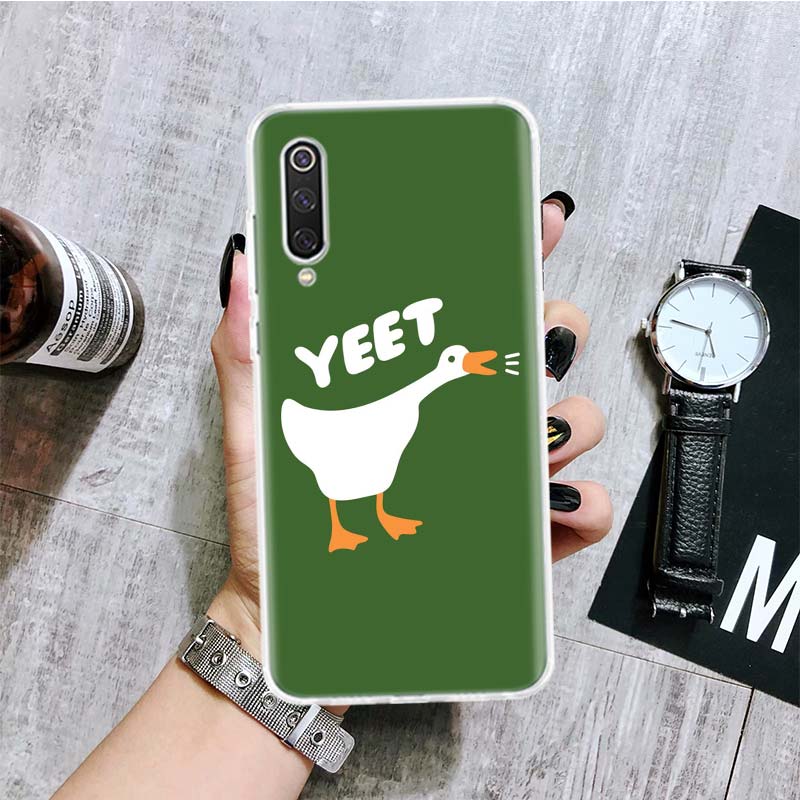 Cartoon Cute Goose Game Phone Case For Xiaomi Poco X3 Nfc F3 M3 F1 Mi Note 10 11 Lite 11T Pro 9 8 CC9 9T 10T 11i A3 A2 A1 Coque