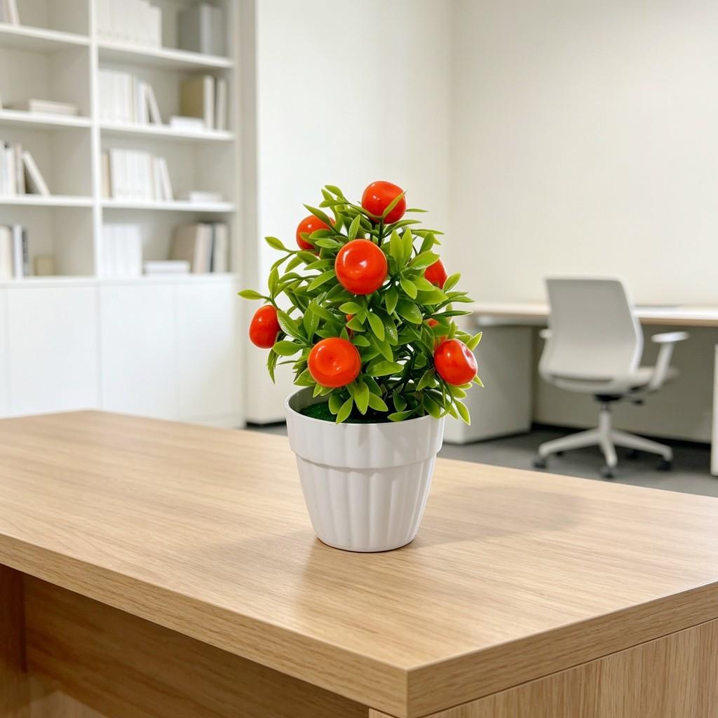 Faux Fruit Tree Decor With Foam And Plastic For Home And Event Display