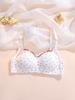 Sweet love girl underwear student high school student small chest gathered bra women's no steel ring breathable triangle cup bra