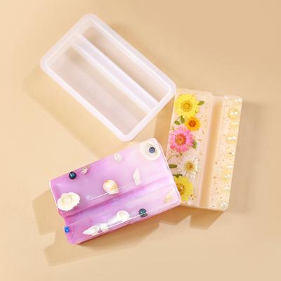 Cell Phone Stand Holder Silicone Epoxy Resin Casting Mold for DIY Mobile Phone Pad Bracket Home Office Decor
