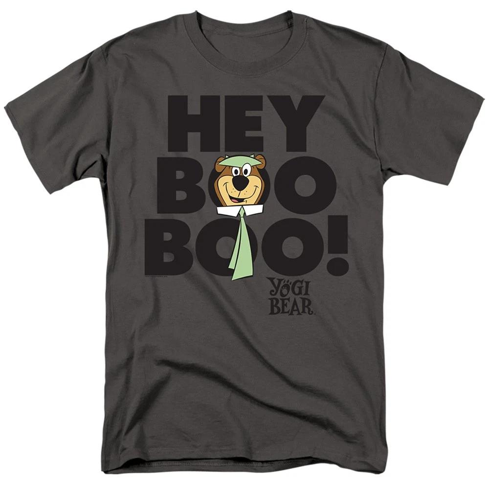 Yogi Bear - Hey Boo Boo - Unisex Short Sleeve Children s T-shirt - Gray 120