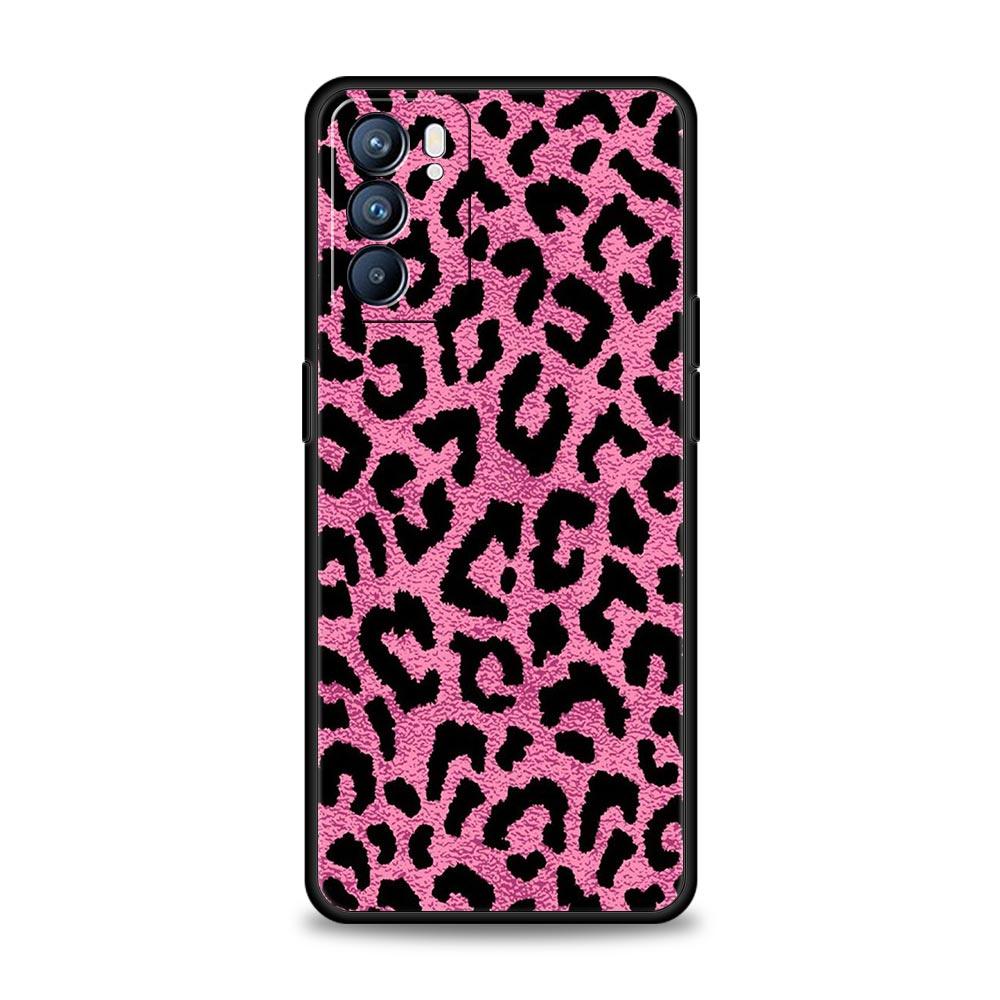 Tiger Leopard Muster Blume Hülle Für Oppo Find X6 X5 A54 A53 A52 A9 2020 A15 A95 A17 A76 A74 A57 Reno7 Reno6 Pro Plus 5G Abdeckung