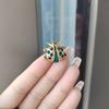Female Fashion Rainbow Crystal Cute Ladybuy Brooches For Women Luxury Gold Color Rhinestone Alloy Animal Brooch Safety Pins