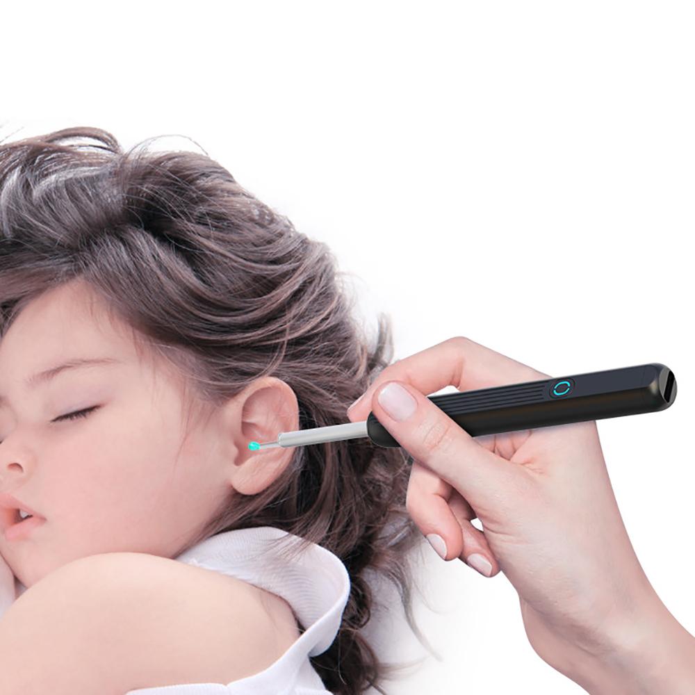 WiFi Visible Wax Elimination Spoon USB HD Load Otoscope Cleaner Removal